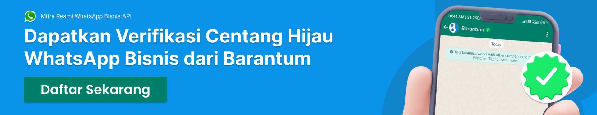 Manfaat Centang Hijau Verified Badge Whatsapp Api