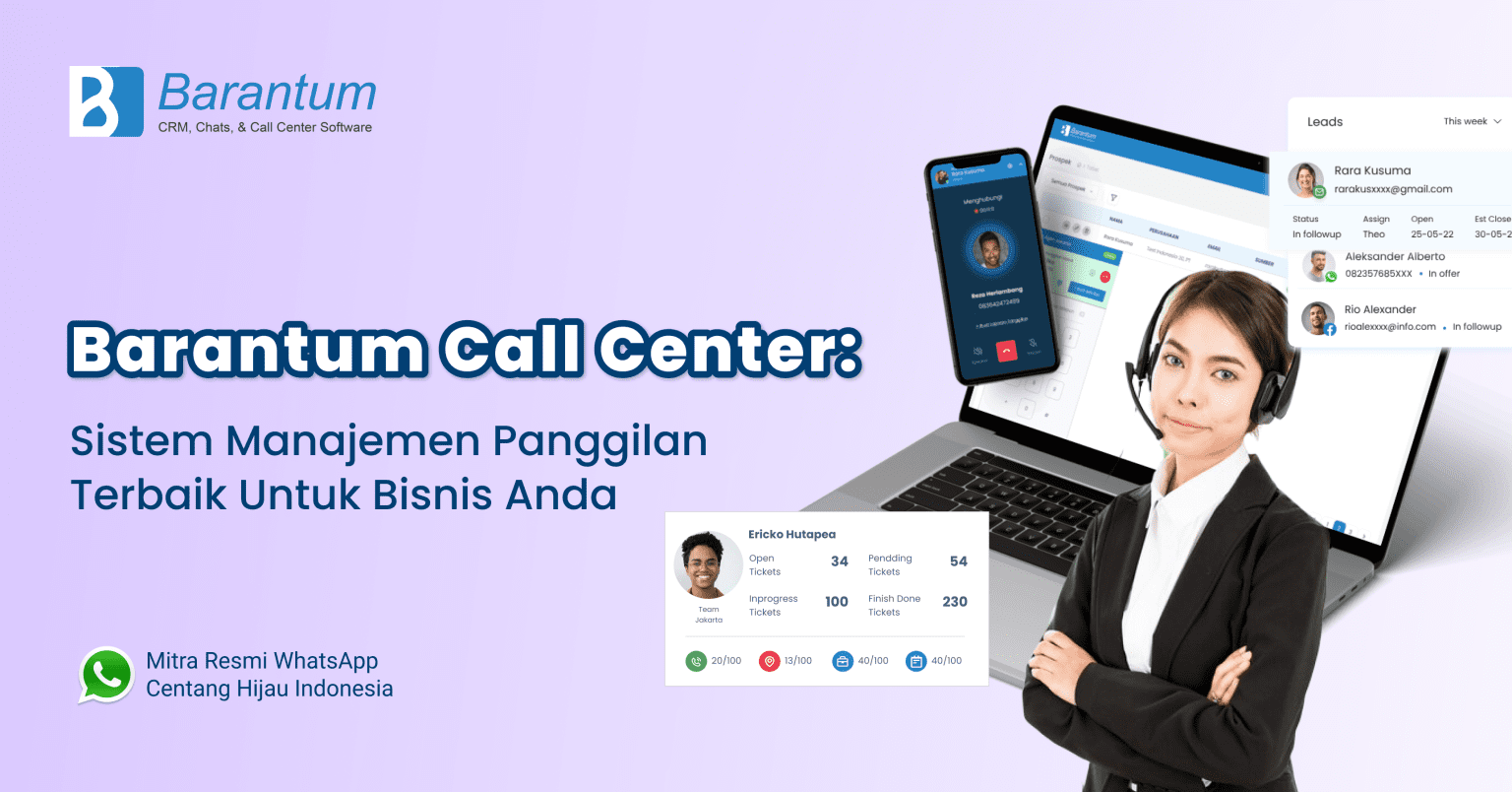 Barantum Call Center Sistem Manajemen Panggilan Terbaik