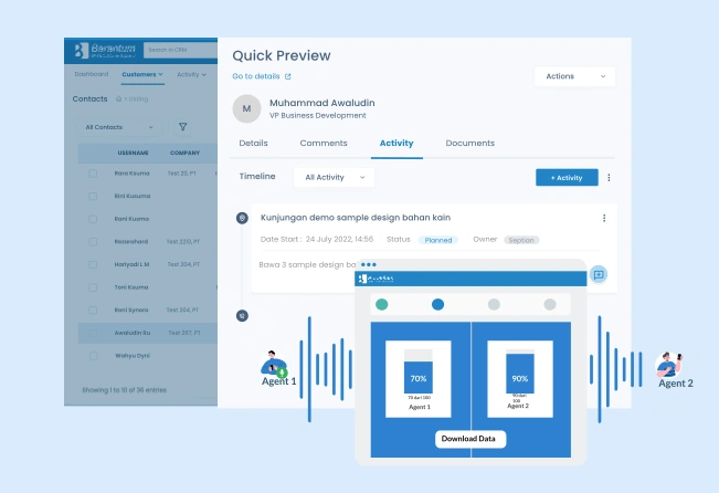 Barantum - Aplikasi CRM Call Center - Fitur 1