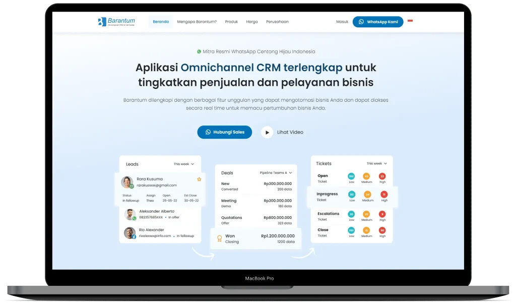 Aplikasi CRM Barantum