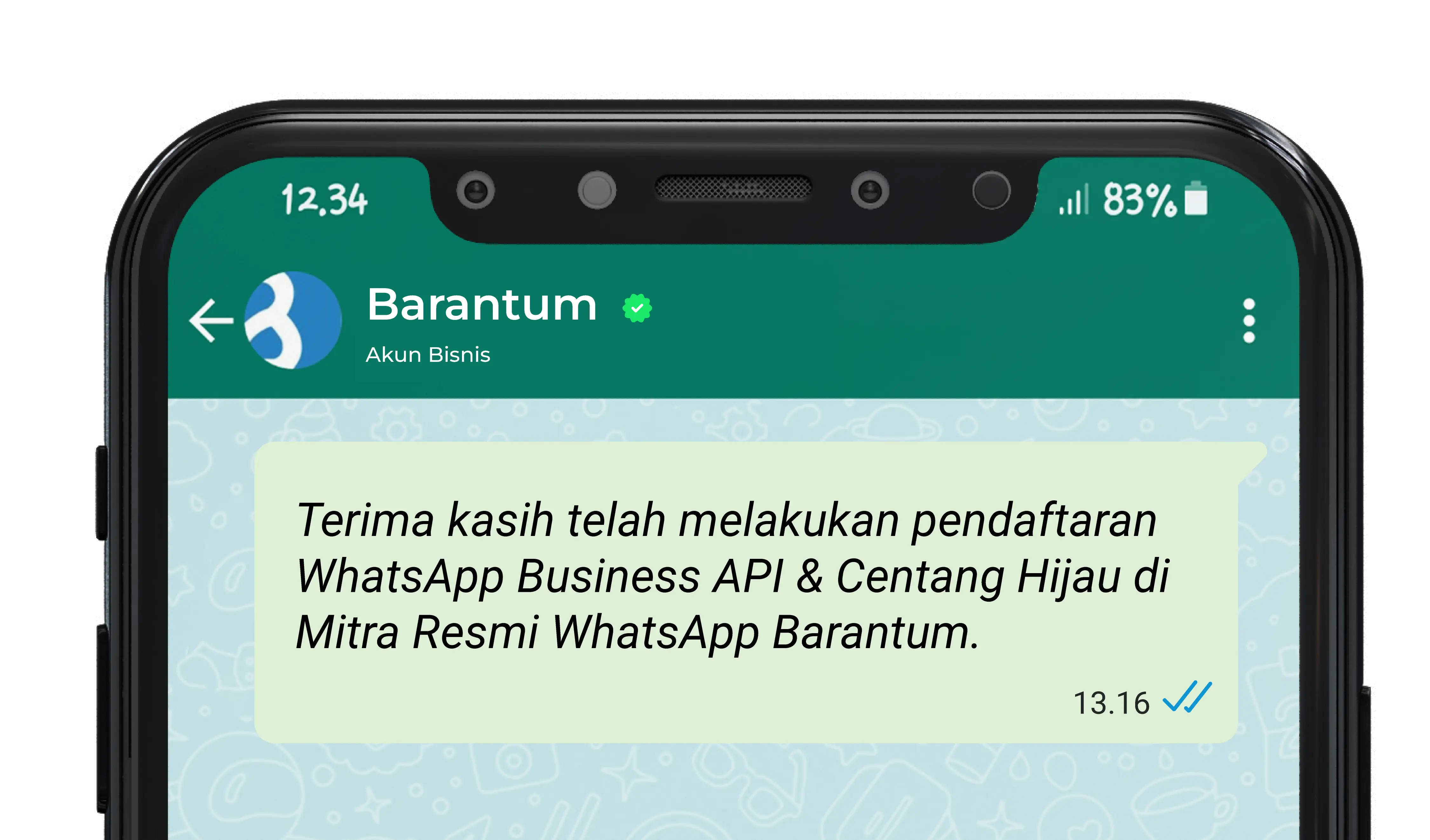 tulisan miring whatsapp