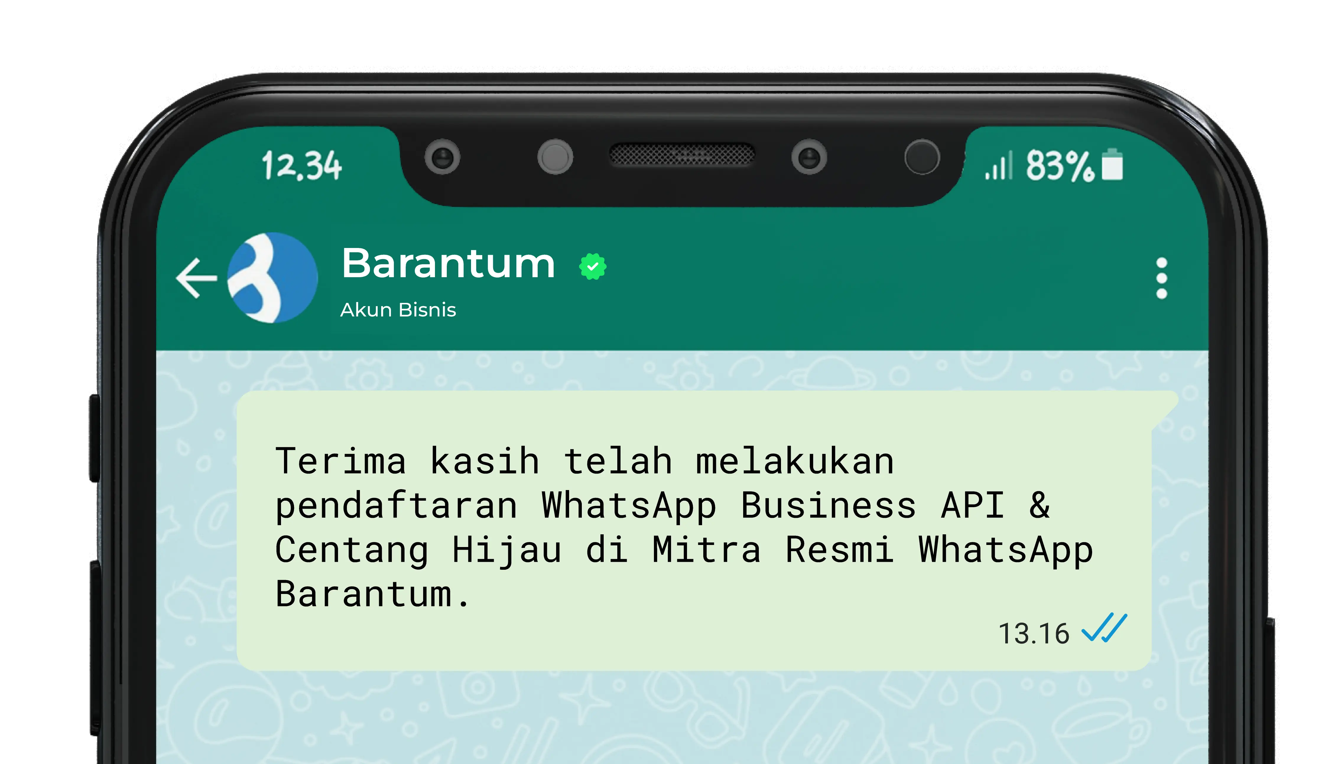 tulisan monospace whatsapp