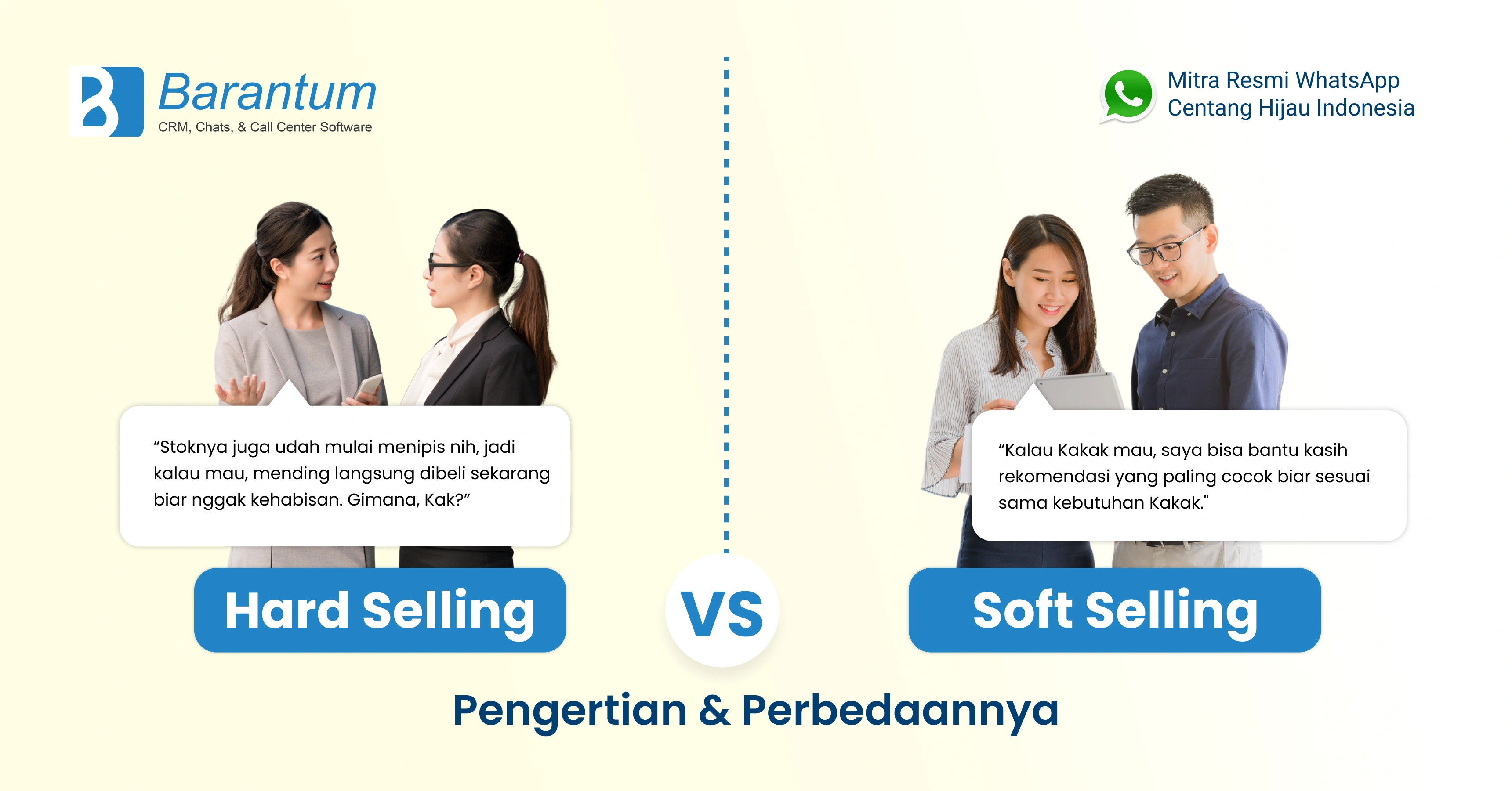 hard selling vs soft selling