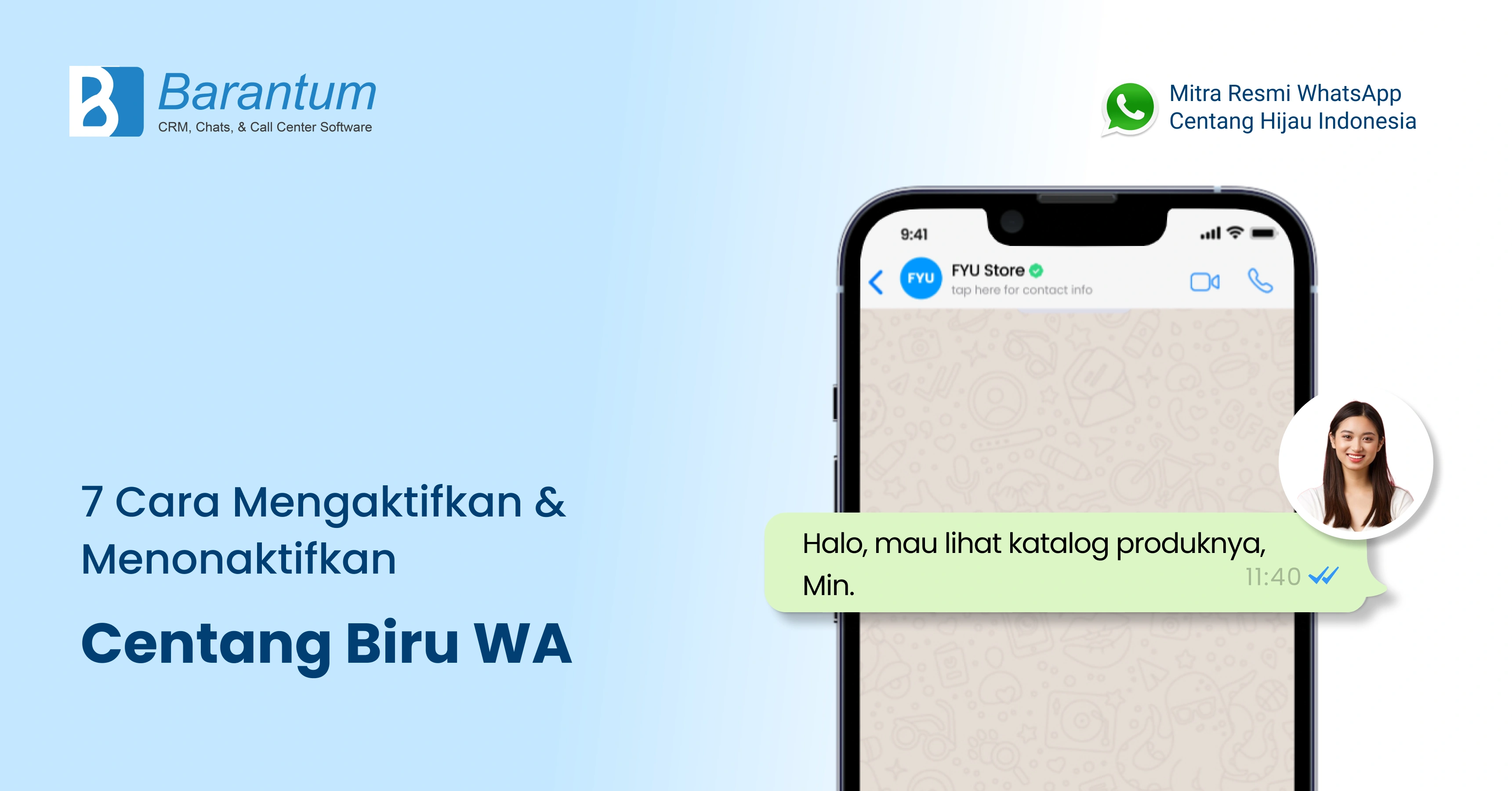 mengaktifkan dan menonaktifkan centang biru whatsapp