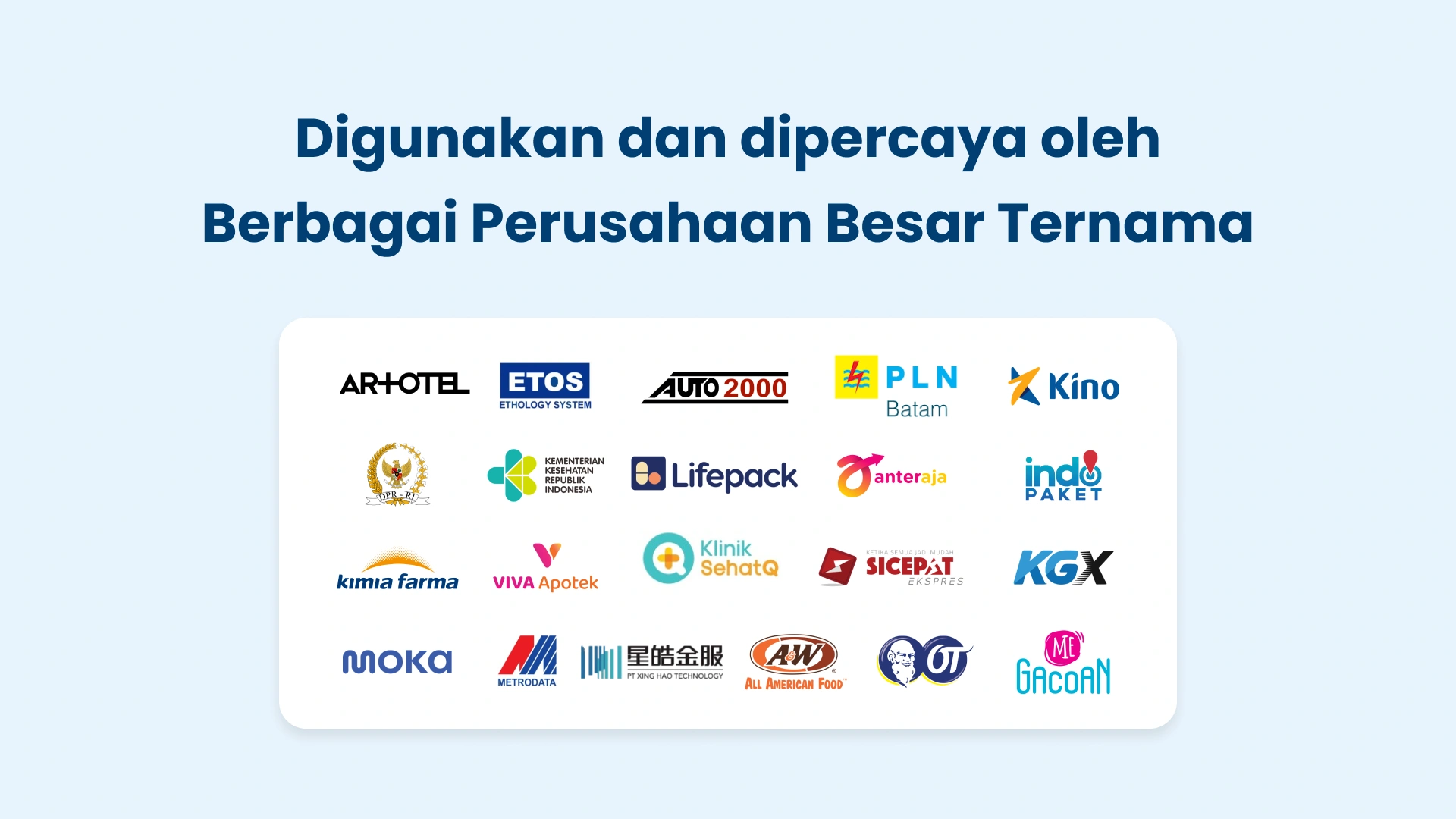 3. digunakan perusahaan besar